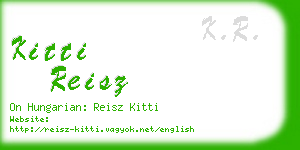 kitti reisz business card